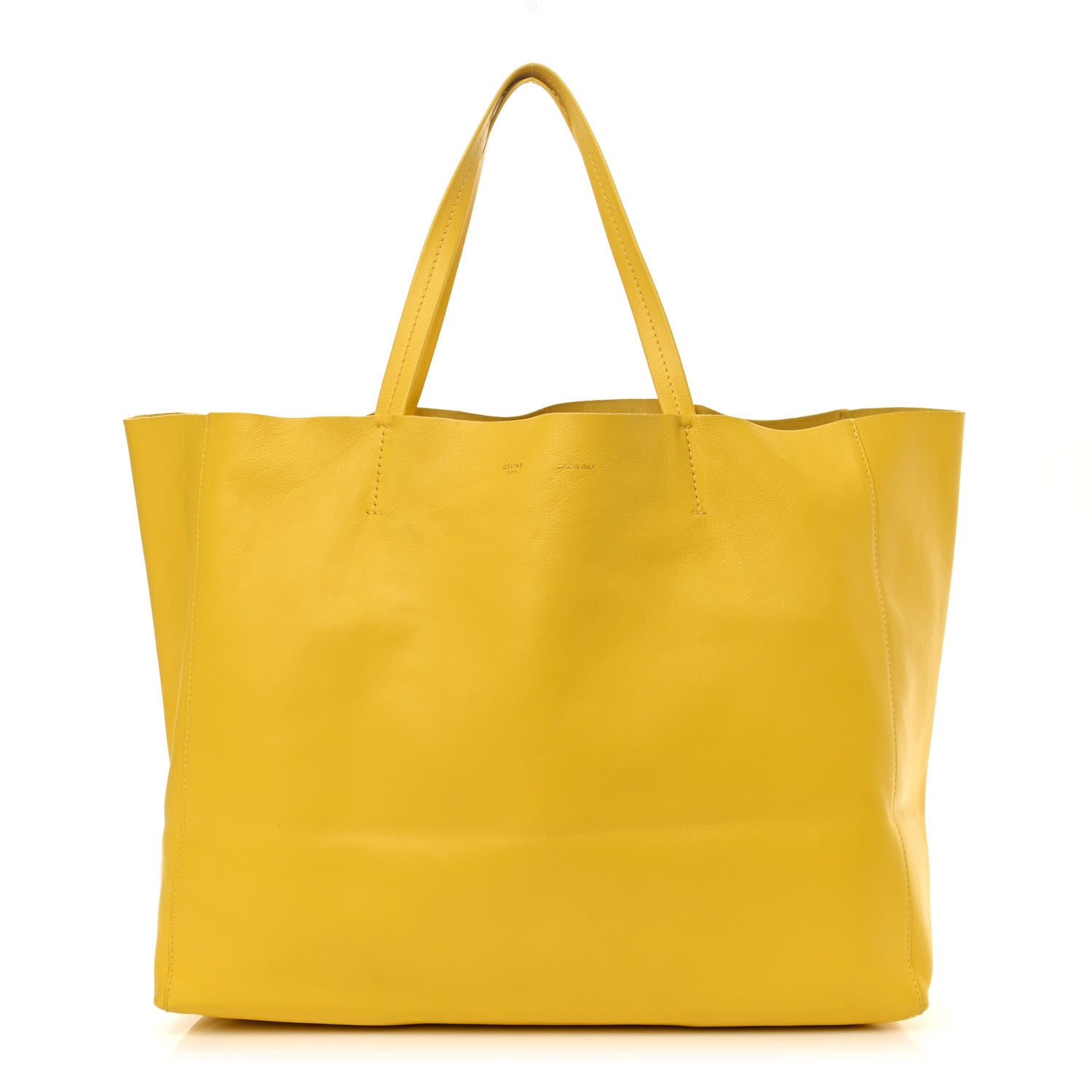 Celine Lambskin Horizontal Cabas Sun Yellow 1 of 7