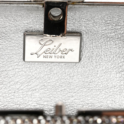 Judith Leiber Swarovski Crystal Minaudiere Clutch Silver 6 of 12