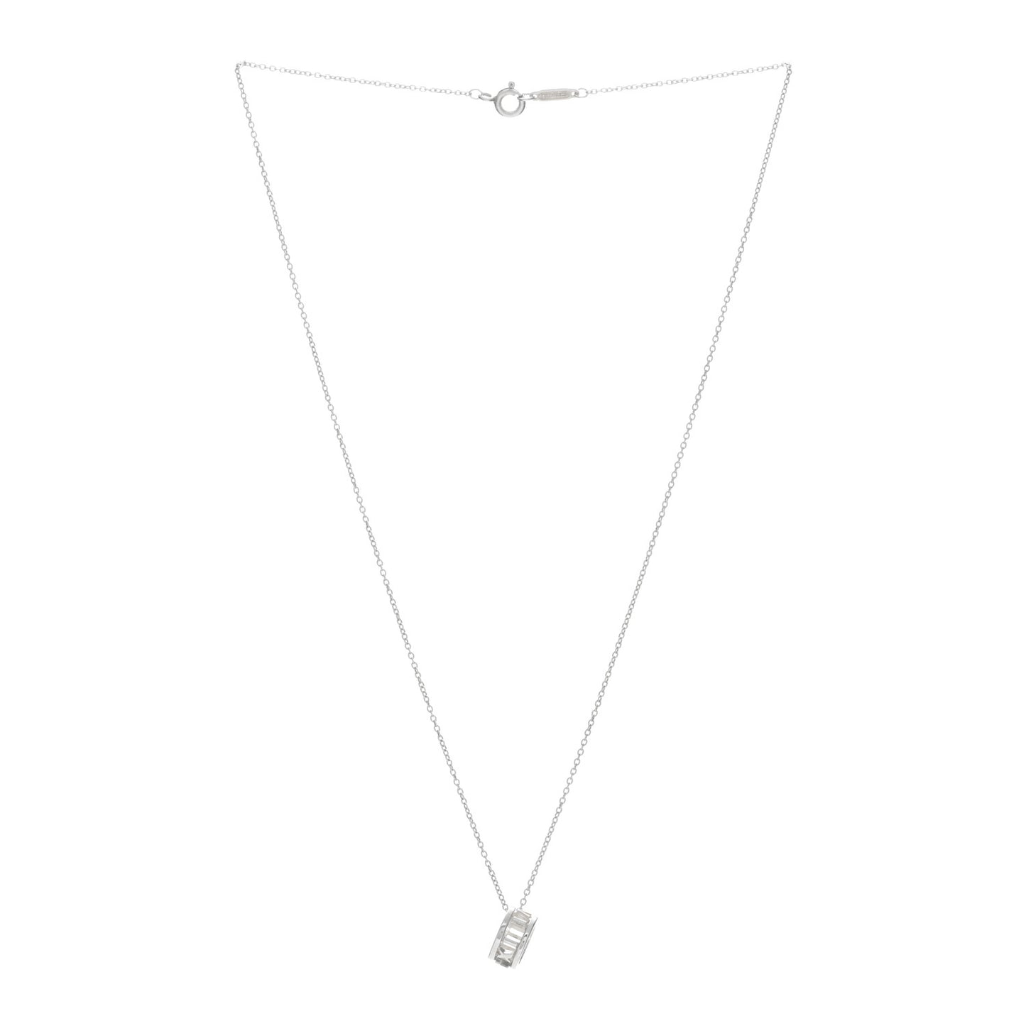 Sterling Silver Atlas Open Pendant Necklace