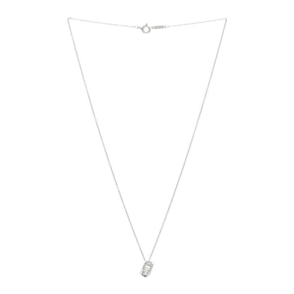 Tiffany Sterling Silver Atlas Open Pendant Necklace 2 of 3