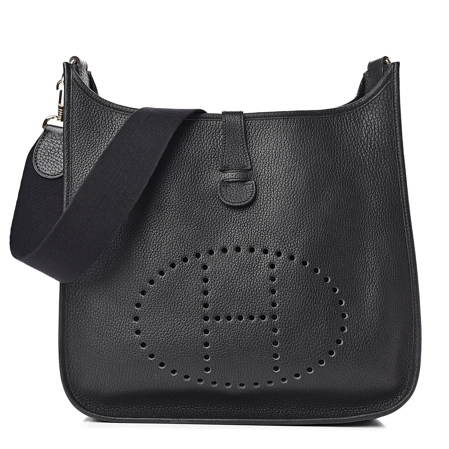 Hermes Taurillon Clemence Evelyne GM Black 1 of 19
