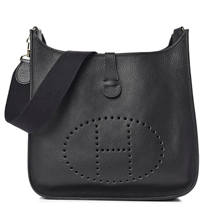 Hermes Taurillon Clemence Evelyne GM Black 1 of 19