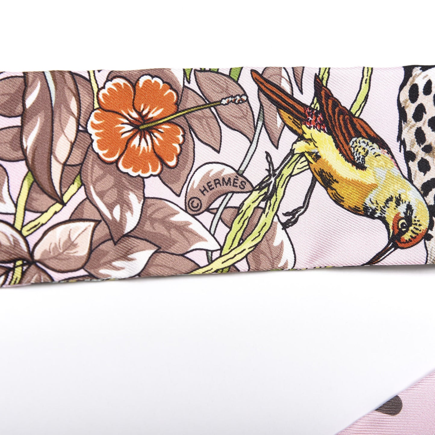 Silk Jungle Love Love Twilly Rose Pale Etoupe