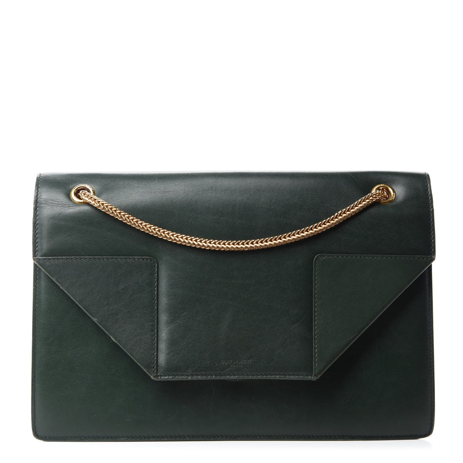 Saint Laurent Calfskin Medium Classic Betty Dark Green 1 of 18