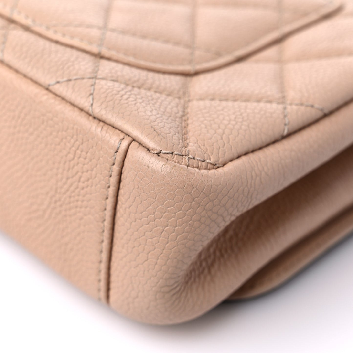 Caviar Quilted Small CC Filigree Flap Beige Black