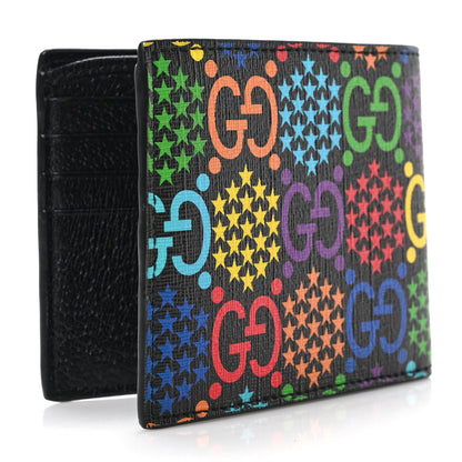 Gucci GG Supreme Monogram Psychedelic Bi-Fold Wallet Black Multicolor 3 of 6