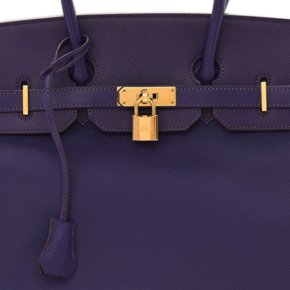 Hermes Epsom Birkin 35 Iris 8 of 12