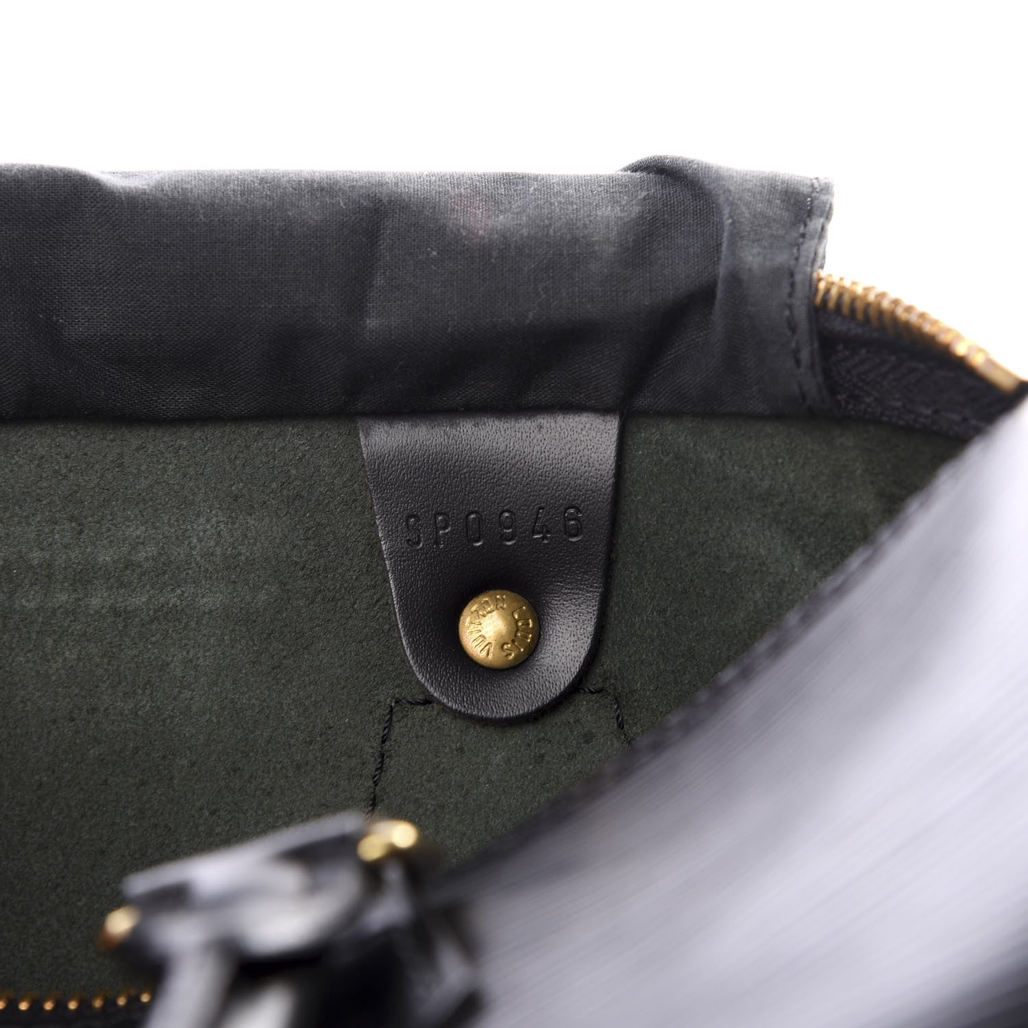 Louis Vuitton Epi Speedy 25 Black 7 of 8