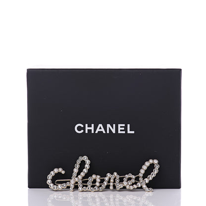 Chanel Metal Glass Swirling Pearls Hair Clip Gold 4 of 4