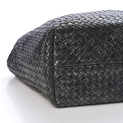 Bottega Veneta Metallic Nappa Intrecciato Medium Moon Cabat 6 of 11