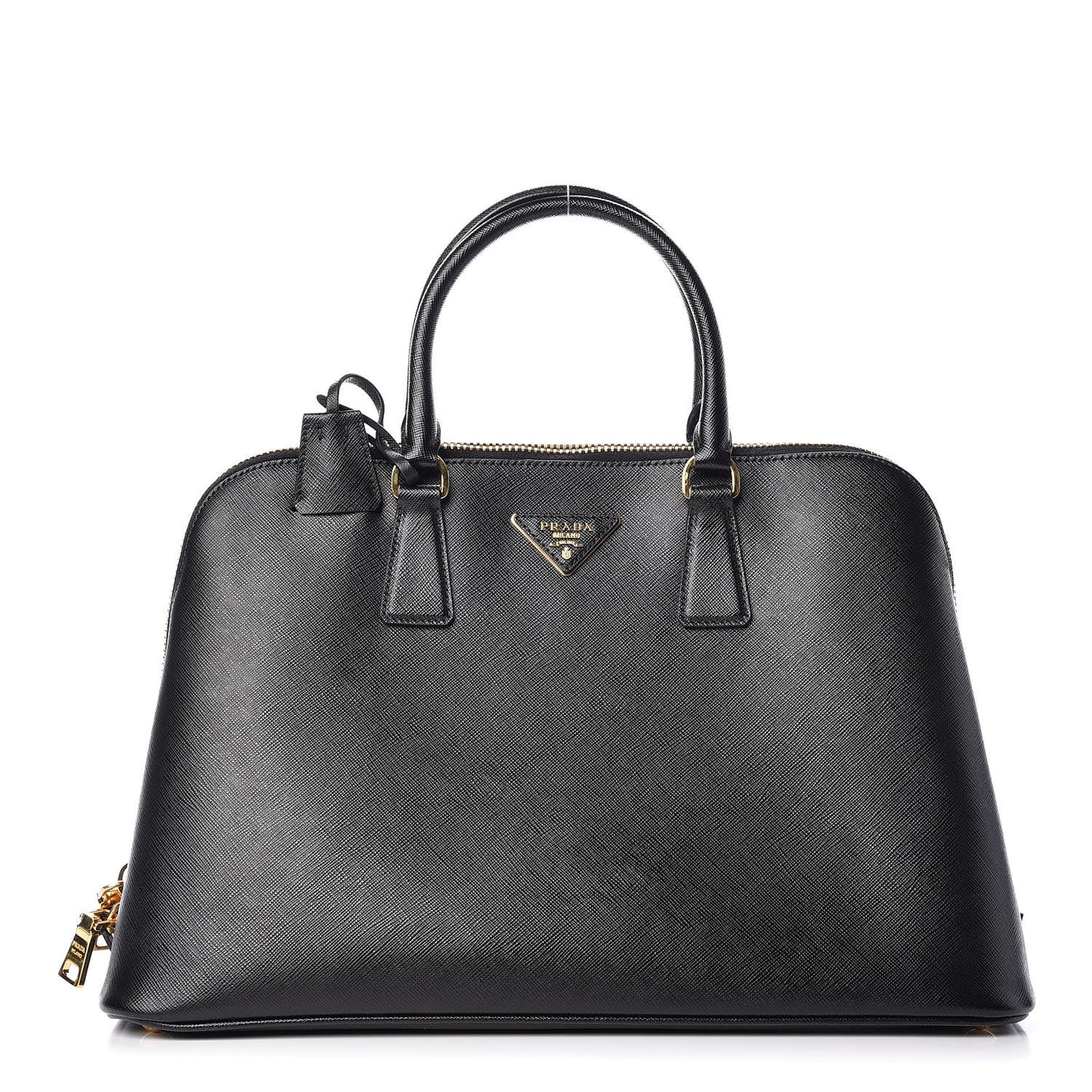 Saffiano Lux Large Promenade Tote Black