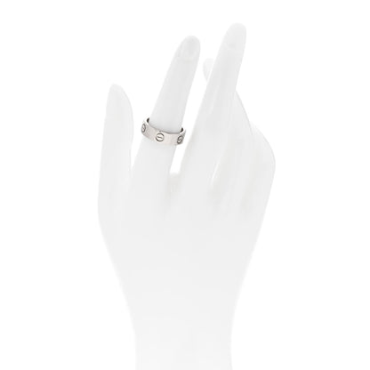 Cartier 18K White Gold 5.5mm LOVE Ring 53 6.25 2 of 5
