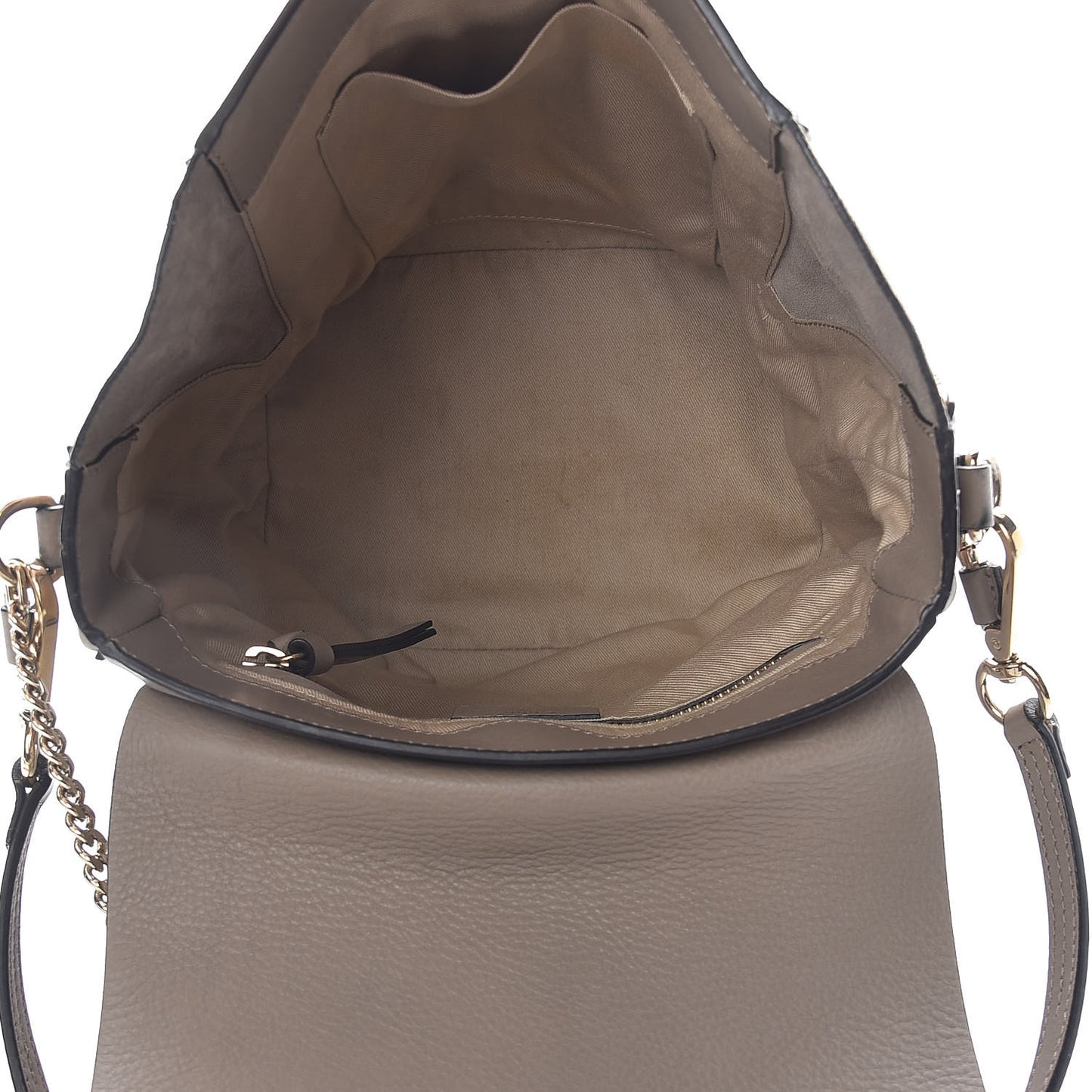 Suede Calfskin Medium Faye Backpack Motty Grey