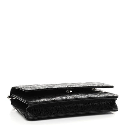 Chanel Caviar Quilted Wallet On Chain WOC Black 4 of 12