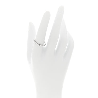 Tiffany Platinum Diamond .27ctw 2.2mm Half Circle Forever Band Ring 56 7.5 2 of 5