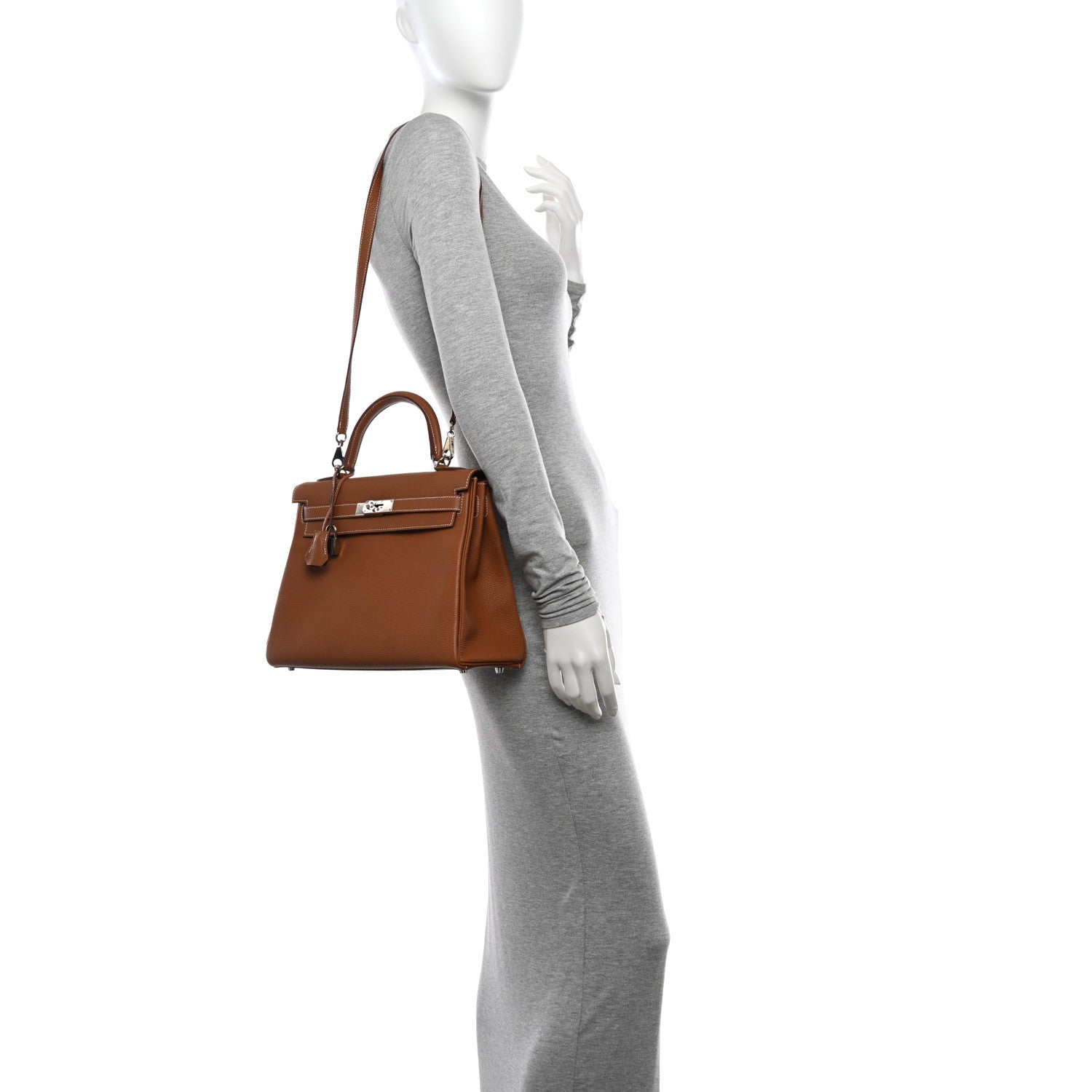 Hermes Togo Kelly Retourne 32 Gold 2 of 10