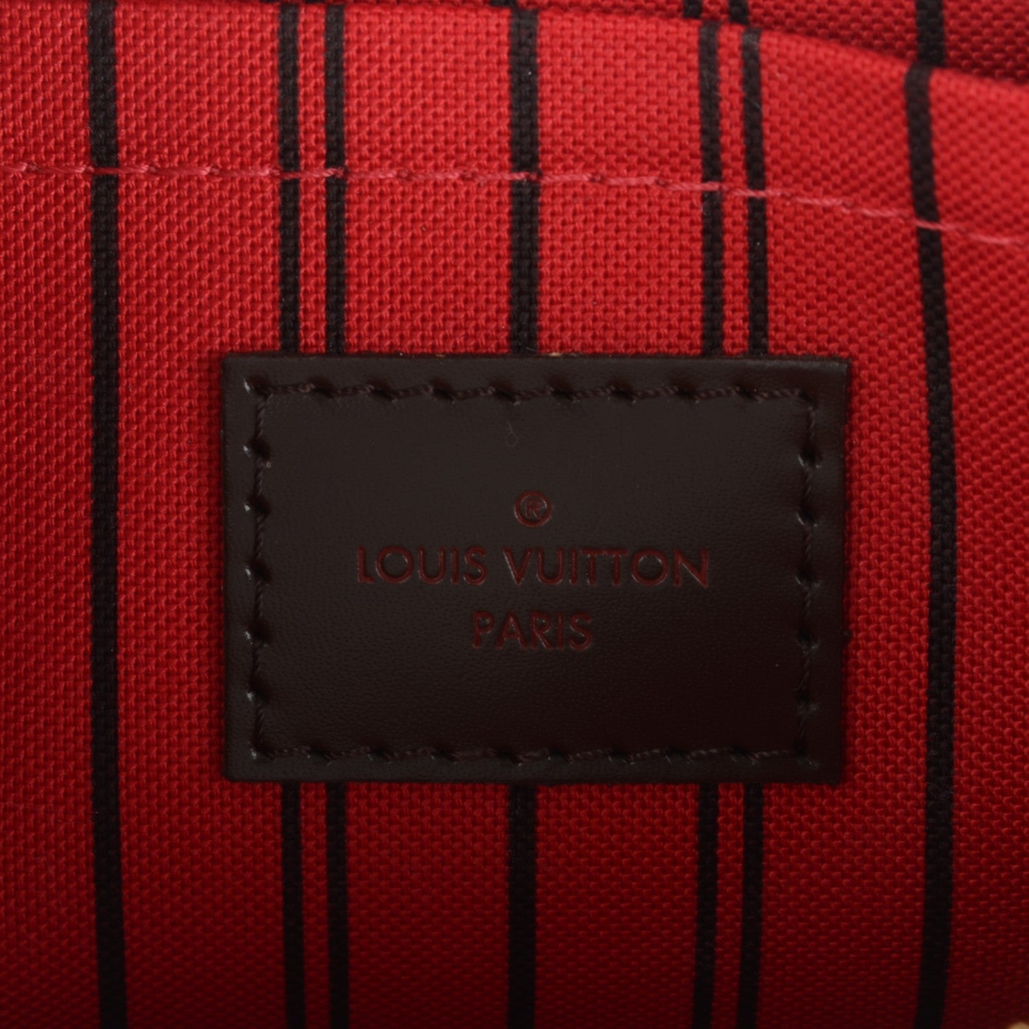 Louis Vuitton Damier Ebene Neverfull MM GM Pochette 6 of 8