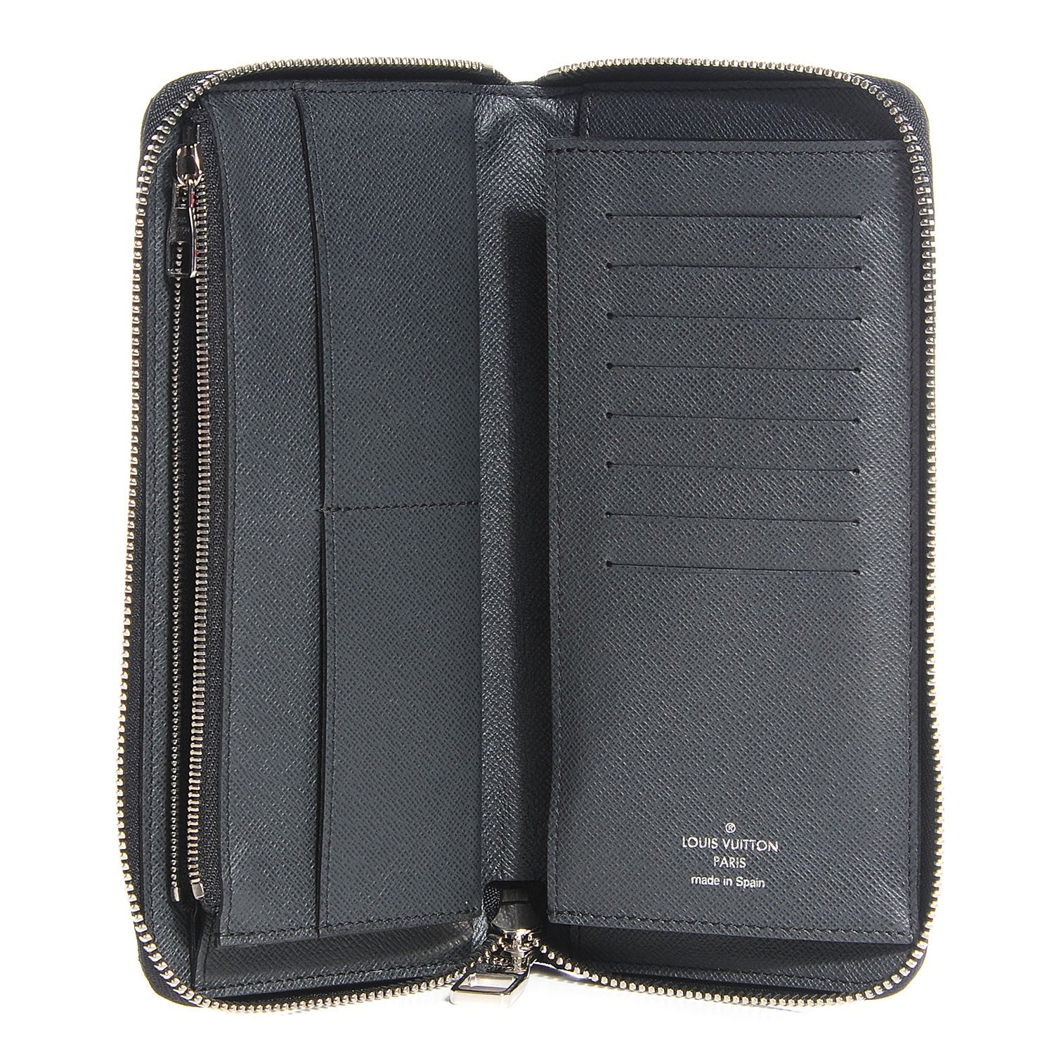 Louis Vuitton Taiga Vertical Zippy Wallet Ardoise 8 of 14