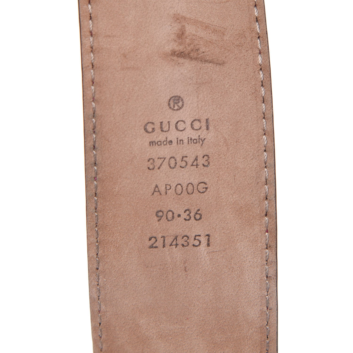 Gucci Moon Calfskin Interlocking G 37mm Belt 90 36 New Rosette 4 of 9
