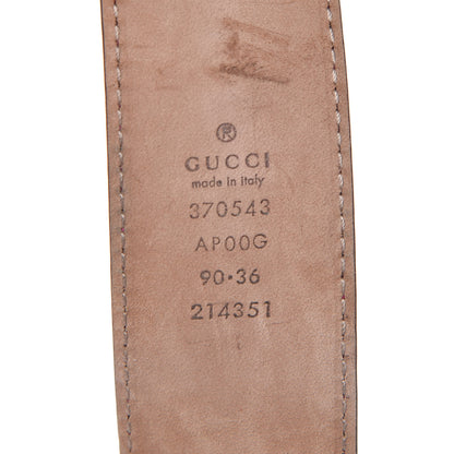 Gucci Moon Calfskin Interlocking G 37mm Belt 90 36 New Rosette 4 of 9