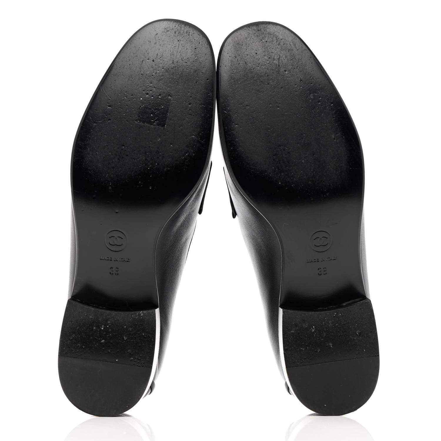 Chanel Lambskin Quilted Boy Loafers 38 Black 5 of 13