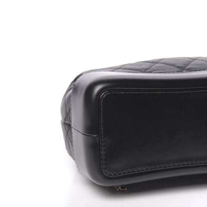 Chanel Aged Calfskin Quilted Small Gabrielle Backpack Black 7 of 14