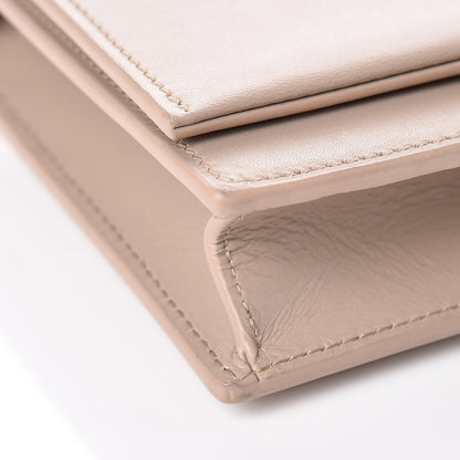 Saint Laurent Smooth Calfskin Classic Monogram Kate Tassel Chain Wallet Nude Powder 10 of 11