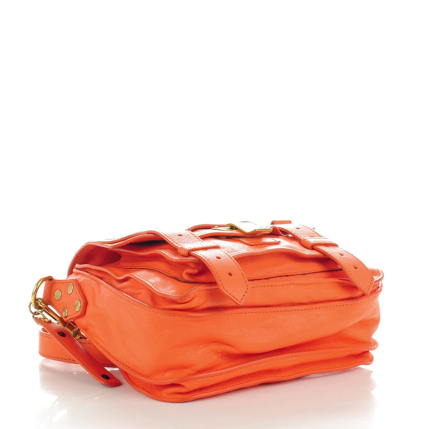 Lambskin PS1 Mini Pouch Messenger Bag Coral