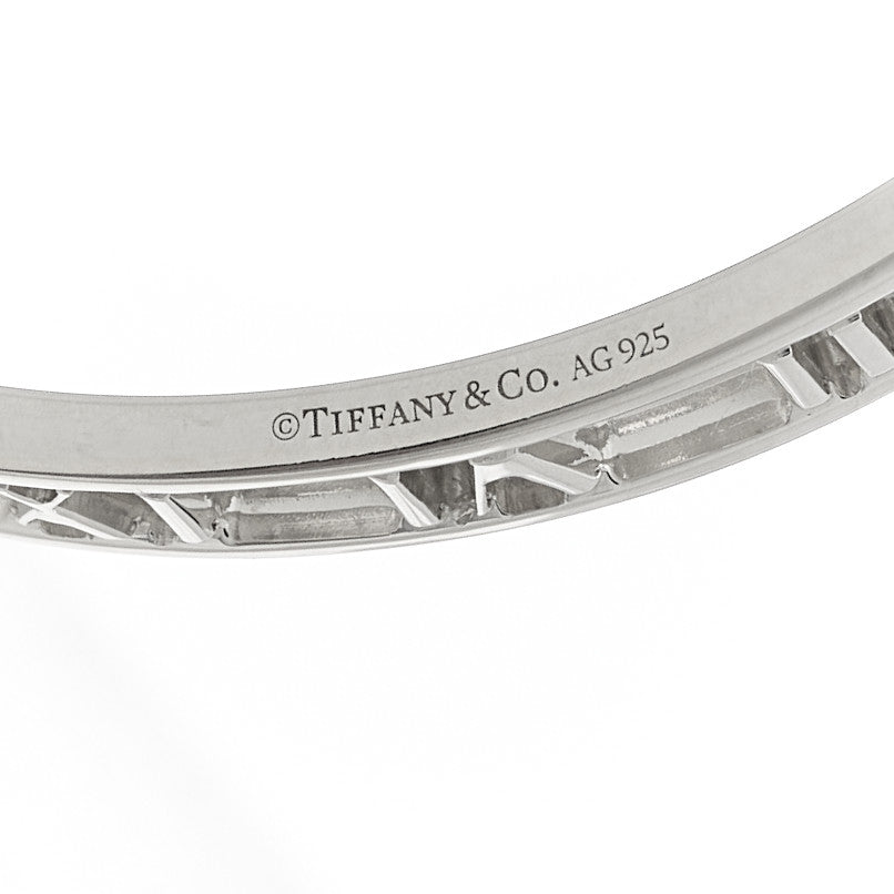 Tiffany Sterling Silver Narrow Atlas Open Bangle Bracelet 3 of 3