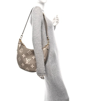 Louis Vuitton Empreinte Monogram Giant Loop Hobo Dove Gray Cream 2 of 10