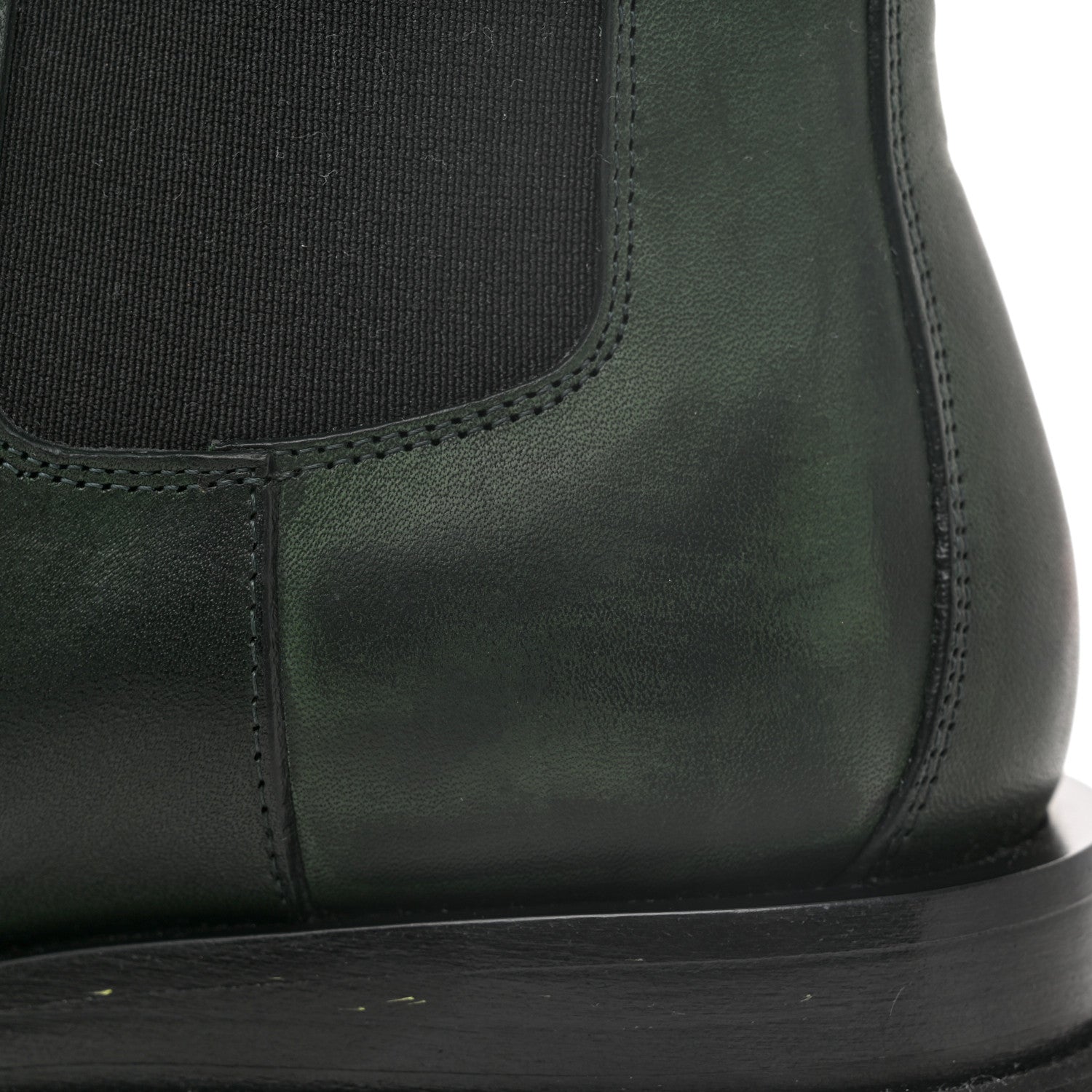 Bottega Veneta Calfskin The Lug Chelsea 55mm Boots 38 Bottle Green 9 of 12