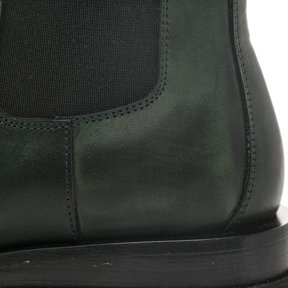 Bottega Veneta Calfskin The Lug Chelsea 55mm Boots 38 Bottle Green 9 of 12