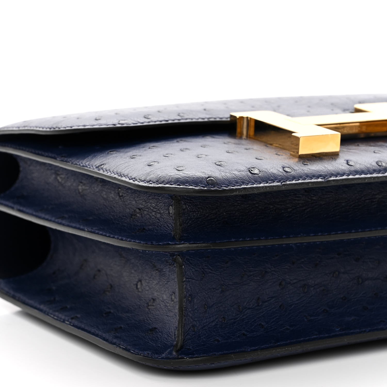 Hermes Ostrich Constance 24 Bleu De Malte 9 of 12