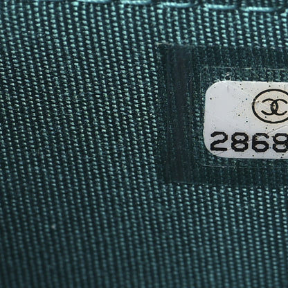 Chanel Lambskin Quilted Trendy CC Wallet On Chain WOC Green 8 of 11