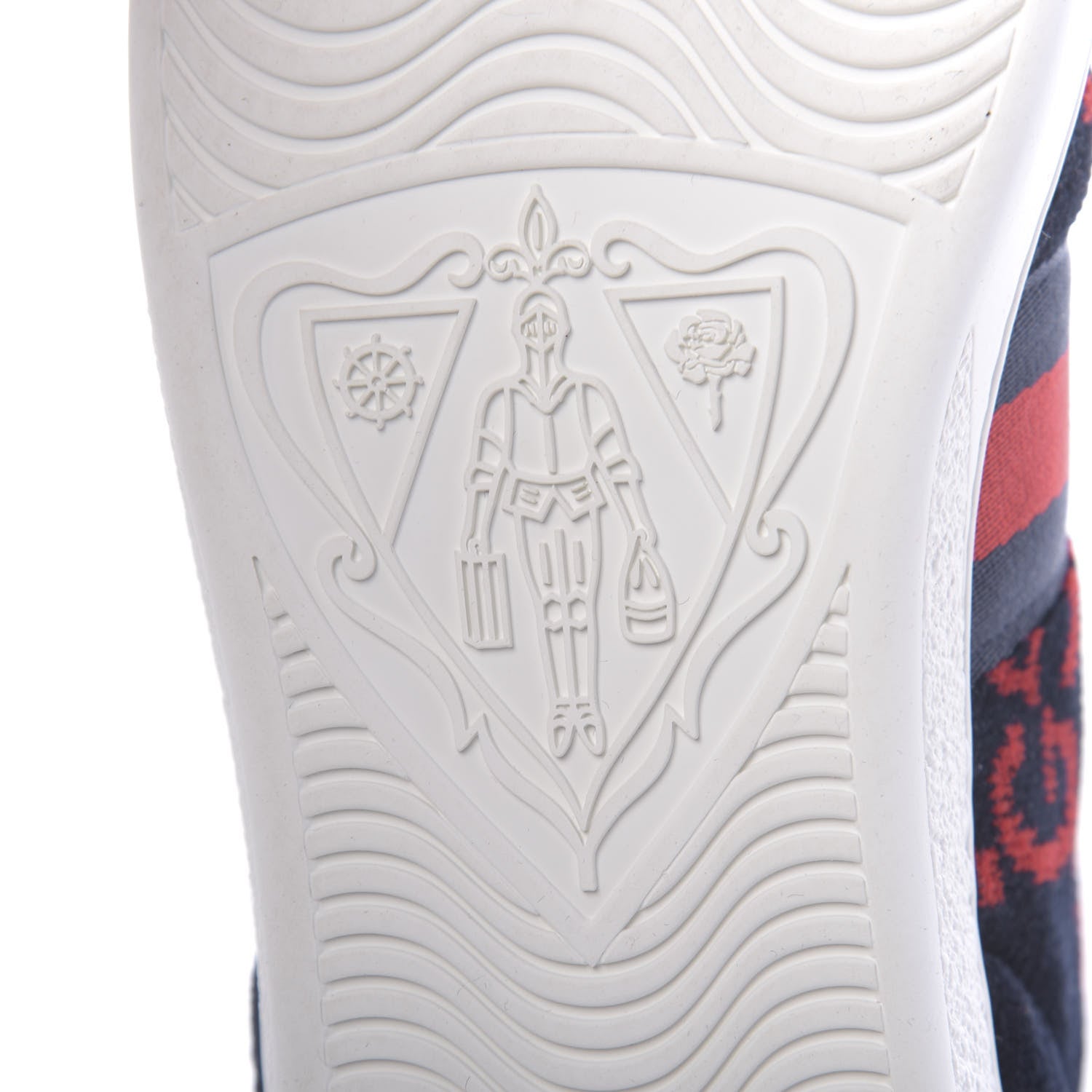 Gucci Terry Cloth GG Monogram Web Womens Ace Sneakers 39 Blue Red 8 of 10