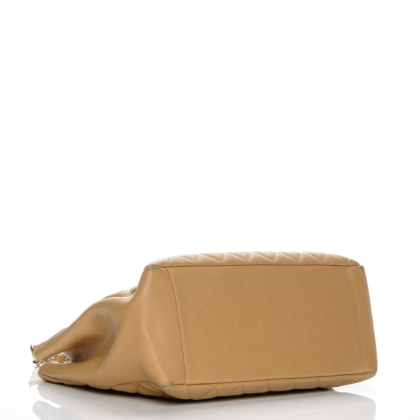 Caviar Quilted Grand Shopping Tote GST Beige