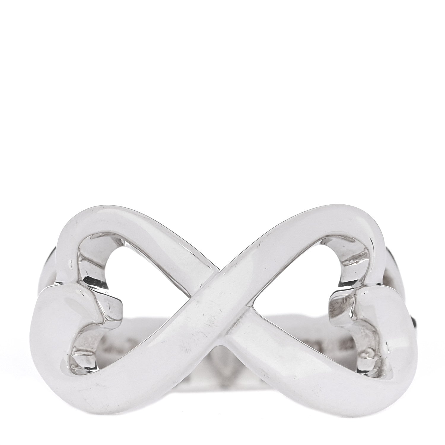 Tiffany Sterling Silver Paloma Picasso Double Loving Heart Ring 52 6 1 of 5