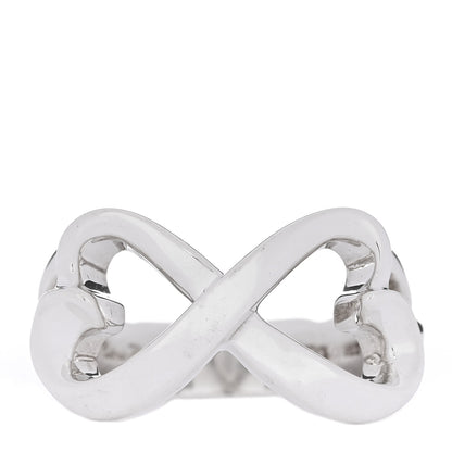 Tiffany Sterling Silver Paloma Picasso Double Loving Heart Ring 52 6 1 of 5