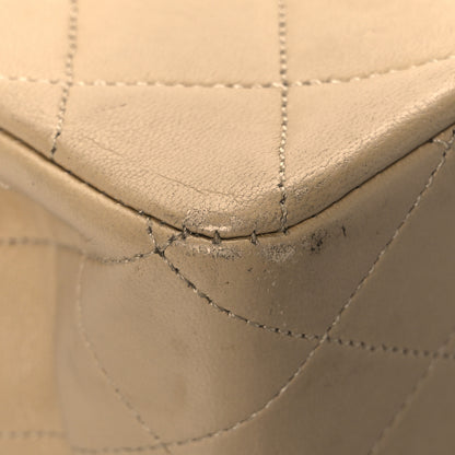Chanel Lambskin Quilted Medium Double Flap Beige 11 of 24