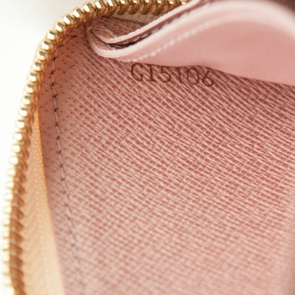 Louis Vuitton Damier Azur Clemence Wallet Rose Ballerine 7 of 7