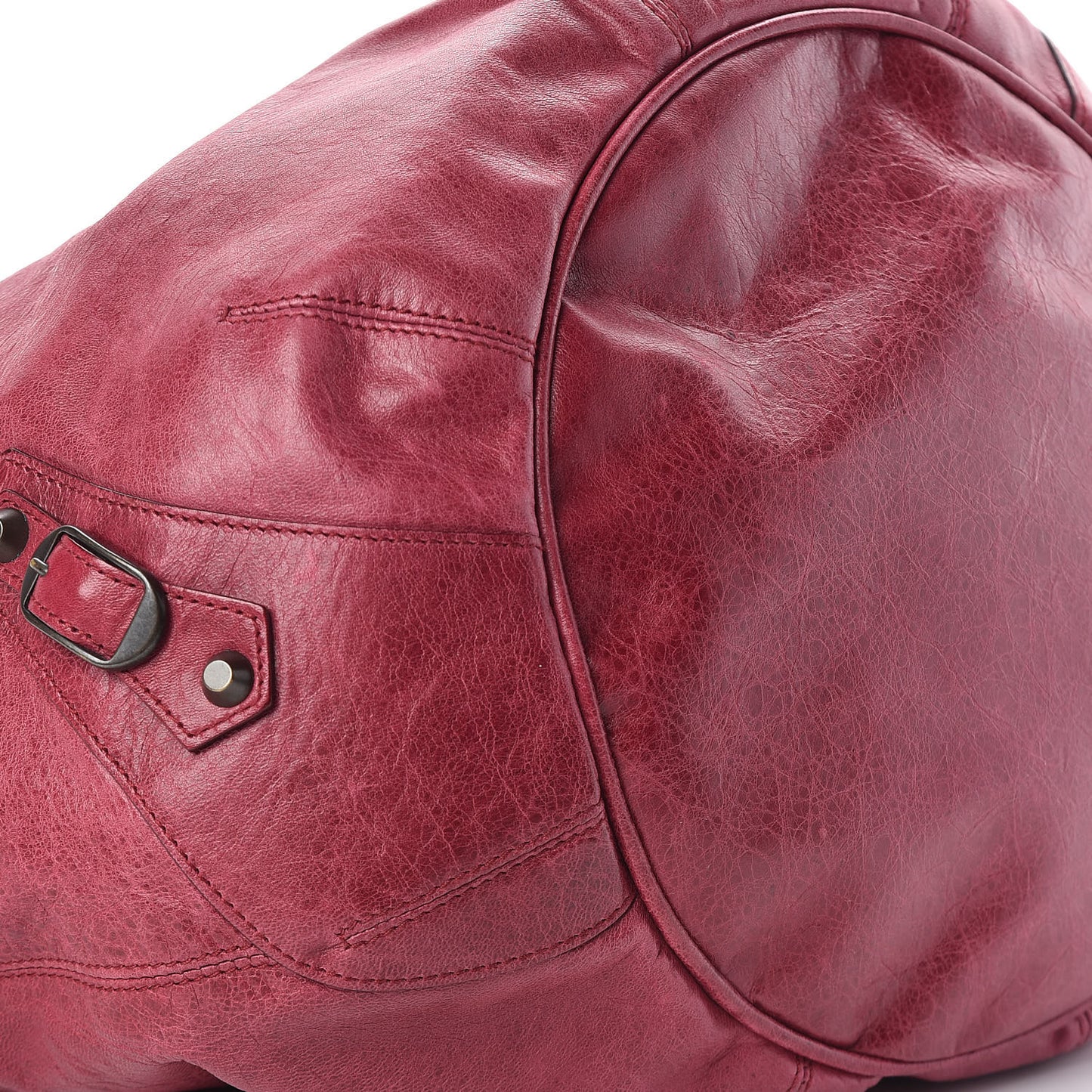 Agneau Classic Hardware Pompon Pourpre