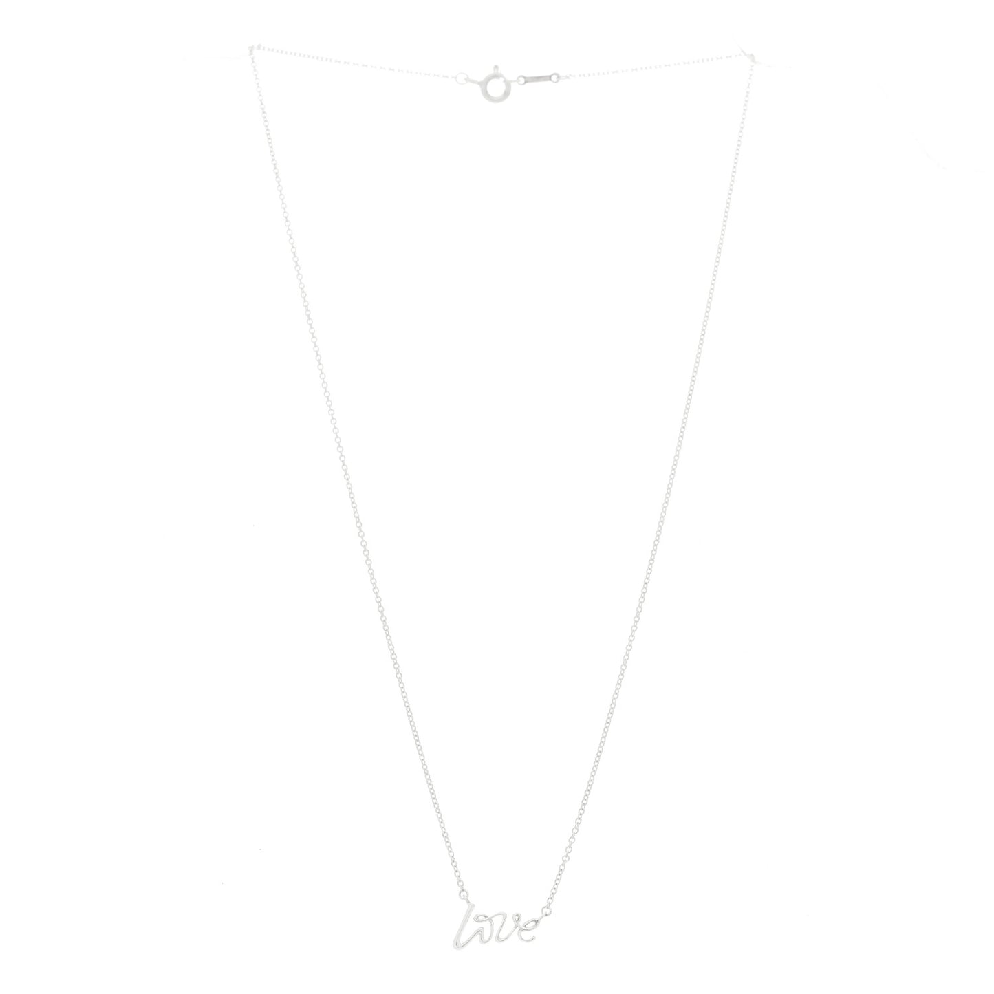 Sterling Silver Paloma Picasso Graffiti Love Pendant Necklace