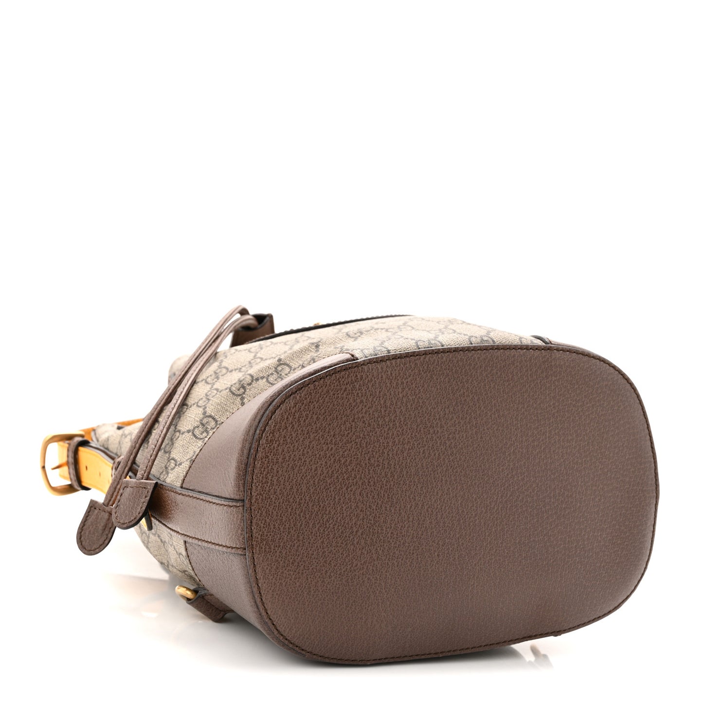 GG Supreme Monogram Neo Vintage Drawstring Bucket Backpack Beige New Acero Crop