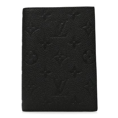Louis Vuitton Empreinte Monogram Passport Cover Black 1 of 6