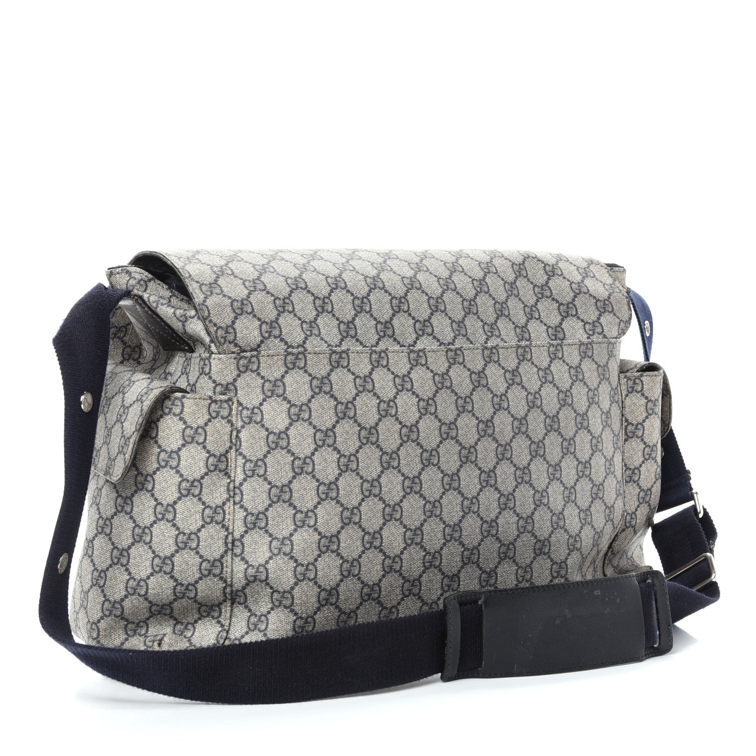 Gucci GG Plus Monogram Messenger Diaper Bag Navy 4 of 10