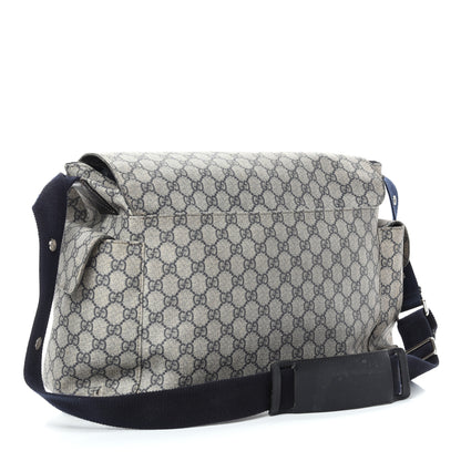 Gucci GG Plus Monogram Messenger Diaper Bag Navy 4 of 10