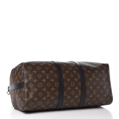 Louis Vuitton Monogram Macassar Keepall Bandouliere 45 5 of 8
