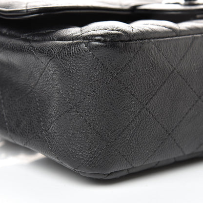 Chanel Crumpled Calfskin Quilted Mini Rectangular Flap So Black 9 of 11