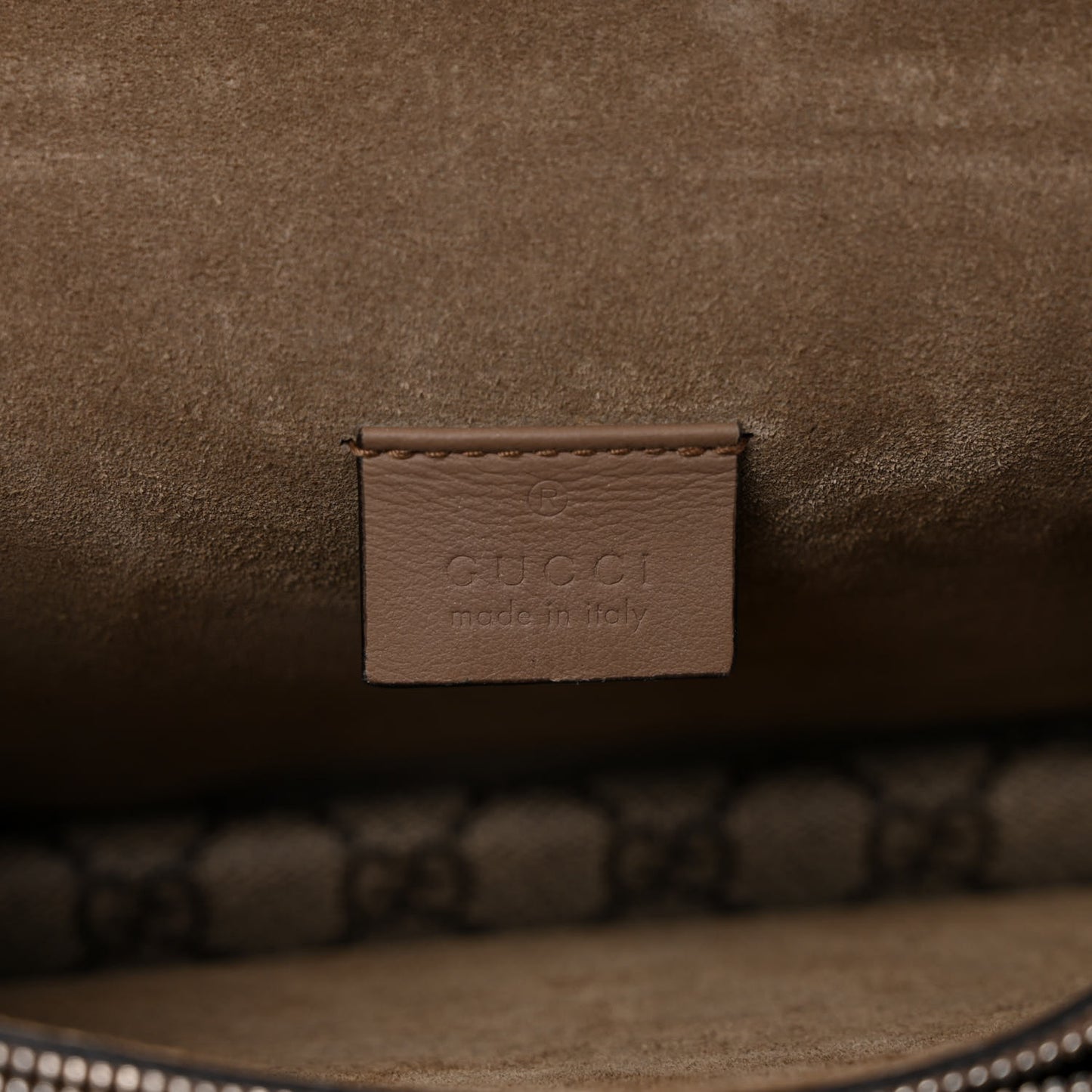 GG Supreme Monogram Small Dionysus Shoulder Bag Taupe