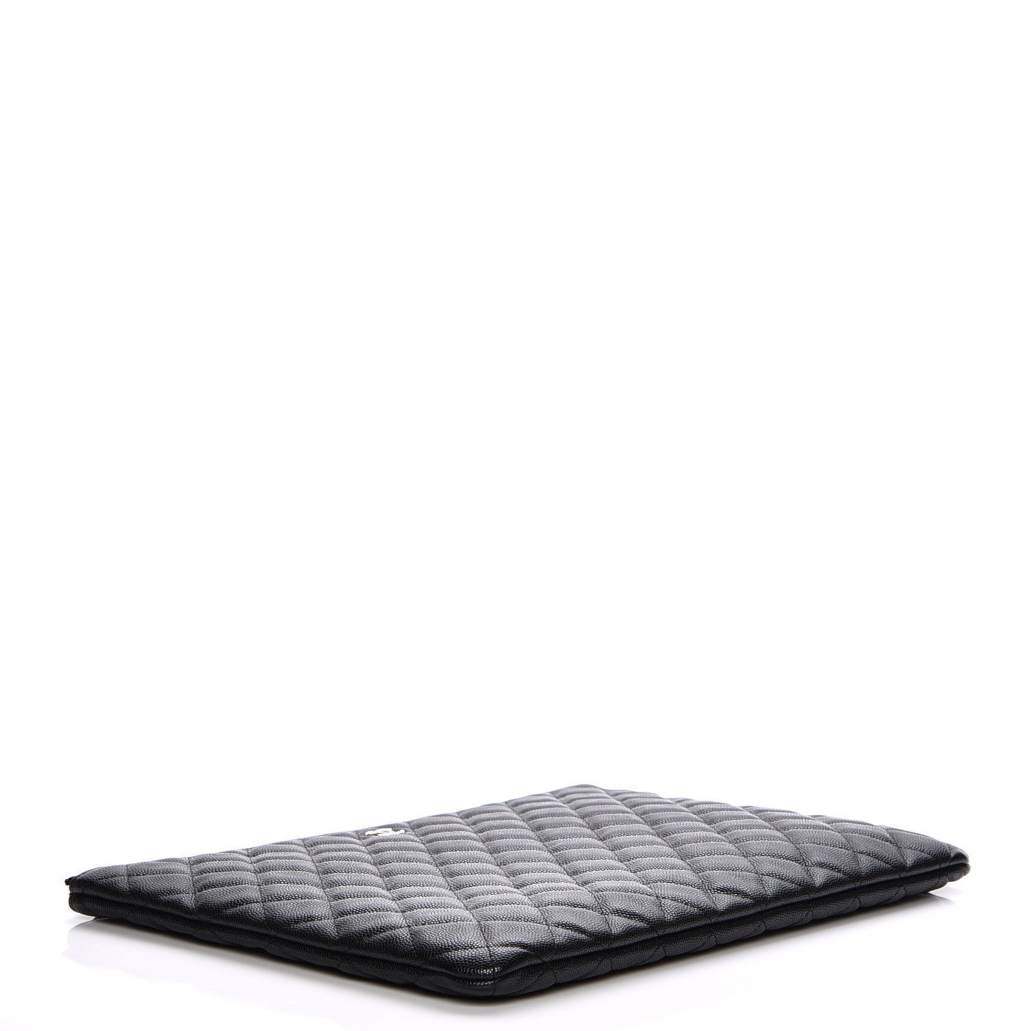 Chanel Caviar Quilted Large Cosmetic Case Black 4 of 8
